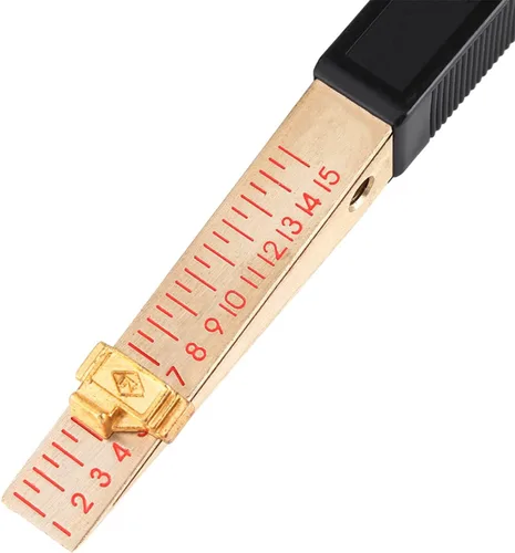 Vista 4 de Medidor cónico, universal estándar de soldadura de huecos, cuña, sensor, casa, ingeniería, planitud, herramienta de medición de agujero, escala