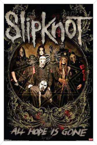 Vista 8 de Trends International Slipknot - Póster de pared de Hope Is Gone, 14.725 x 22.375 pulgadas, versión enmarcada de madera de granero