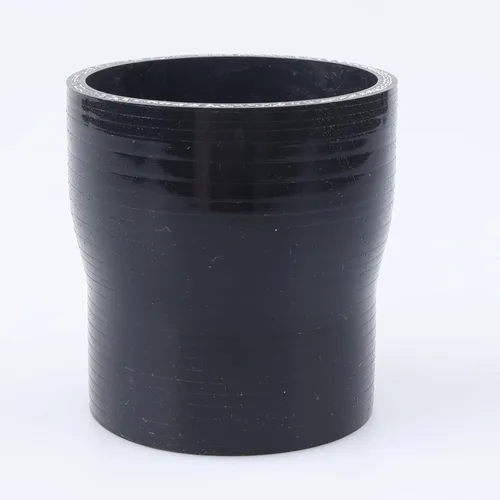 Vista 36 de AC PERFORMANCE ID de 1" a 1/2" (25mm a 13mm) Manguera de silicona recta reductora de 3 capas reforzada negra, 3" de longitud