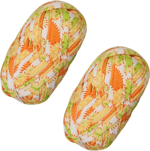 Vista 65 de SIMEIQI 2 piezas de tela elástica para camisetas, hilo de crochet para tejer DIY, hilo de punto grueso tipo espagueti para proyectos de bolsos