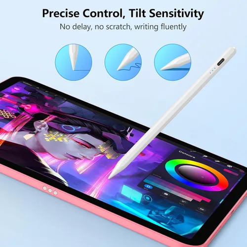 Vista 5 de Lápiz óptico para iPad, Apple Pencil para iPad 10/9ª generación, lápiz digital compatible con Apple iPad Pro 11 y 12.9 pulgadas (2018-2022), iPad