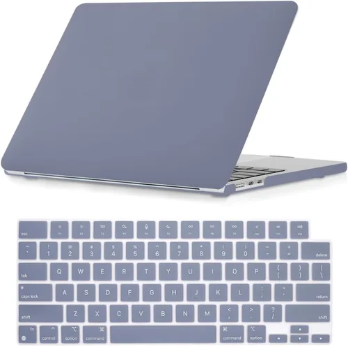 Vista 58 de Se7enline Compatible con MacBook Air 2025 de 15 pulgadas M4 M3 M2 para Mac Air de 15.3 pulgadas M4 M3 M2 Chip Modelo A2941/A3114/A3241 Funda Gris