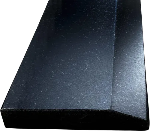 Vista 5 de Tenedos Hollywood One - Azulejo de umbral de piso de granito para puerta de mármol negro biselado alto, pulido, sin mantenimiento, resistente a