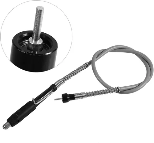 Vista 9 de Yosoo Health Gear Eje flexible para herramienta rotativa, eje flexible, eje flexible para amoladora rotativa M8 Chuck sin llave diámetro