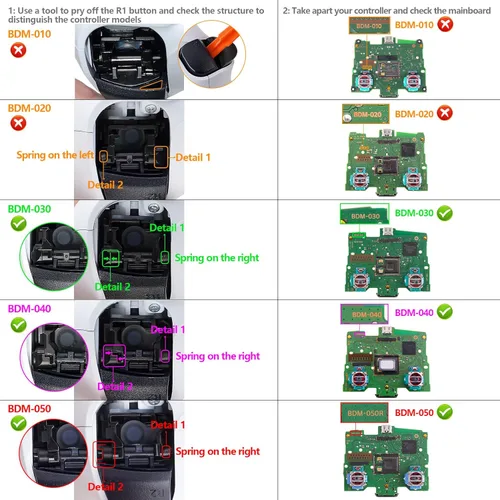 Vista 2 de eXtremeRate RISE4 Plus MAX - Kit de paletas traseras con topes de gatillo clicky y agarre de goma para controlador PS5 BDM-030 040 050, kit