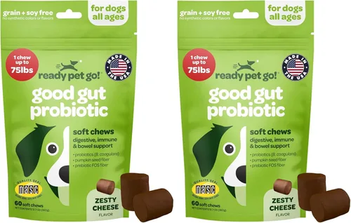 Vista 13 de Masticables para Alergias de Perros con Probióticos Masticables para Alergias Estacionales para Perros con Aceite de Salmón Salvaje de Alaska