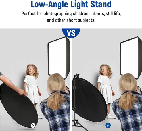 Vista 3 de NEEWER Kit de reflector de luz de 43"/110cm, reflector redondo plegable 5 en 1 (translúcido/plata/oro/blanco/negro), abrazadera de metal y soporte