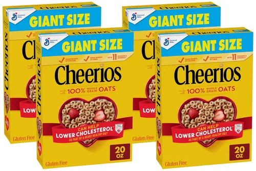 Vista 11 de Cheerios, cereales para el desayuno sin gluten saludables para el corazón, 8.9 onzas