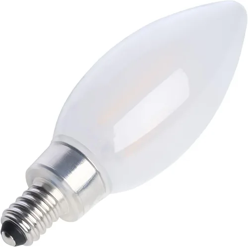 Vista 2 de Satco Bombilla LED E12 de 4 W, 2700 K, clasificación de 15000 horas, regulable