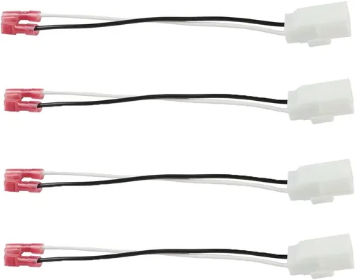 Vista 9 de Paquete de 4 arneses de altavoz de repuesto para GM Motors Buick Cadillac Chevy Oldsmobile Adaptador de arnés de cableado de altavoz de puerta
