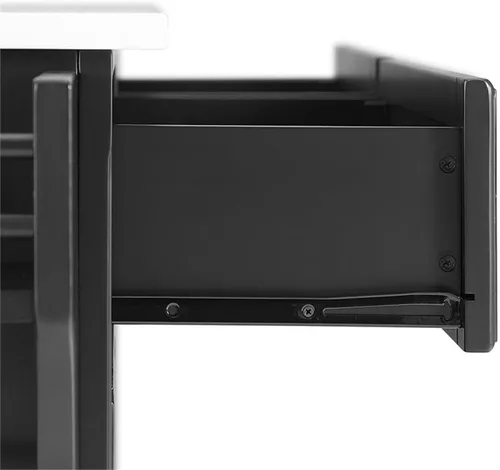 Vista 81 de Crosley Furniture isla de cocina con ruedas, Madera, Blanco