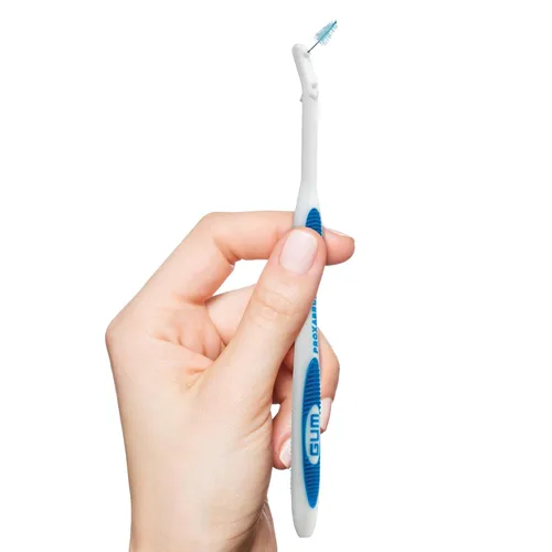 Vista 5 de GUM Proxabrush - Recambios de mango permanente, compatibles con cepillos interdentales Go-Betweens, púas de hilo dental para dientes, aparatos