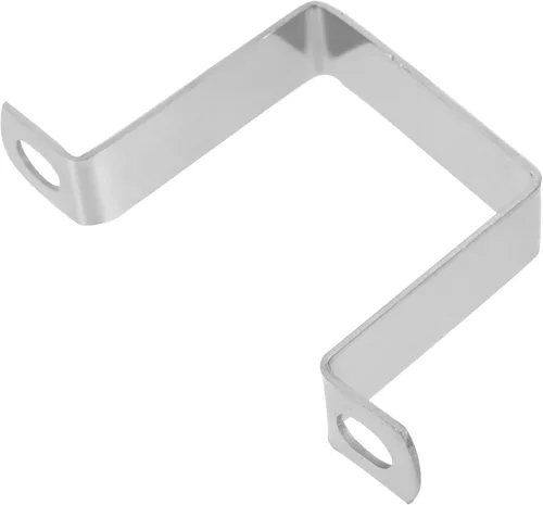 NUOBESTY Abrazadera de tubo cuadrada de acero inoxidable Soporte de soporte en U engrosado para montaje en tubería Valla resistente y soporte de