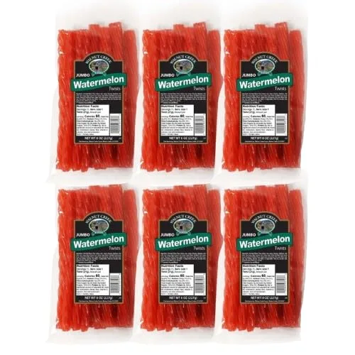 Vista 4 de Giros de regaliz, bolsas de 8 onzas, sabores surtidos, paquete de 6 (regaliz de frambuesa roja)