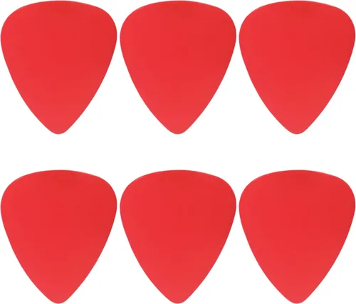 Vista 7 de Púas de guitarra o bajo de plástico ABS color negro, calibre medio de 0.028 in, forma 351, 1 paquete