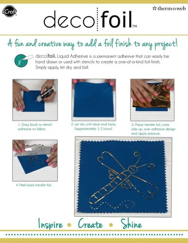 Vista 2 de iCraft Adhesivo líquido de papel de aluminio, 2.1 onzas líquidas, 2