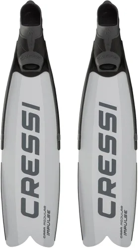 Vista 2 de Cressi Gara - Aletas modulares de impulso para apnea con cuchillas intercambiables, diseñadas y fabricadas en Italia
