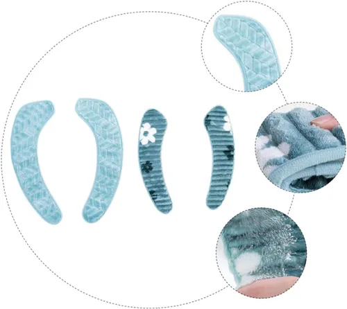 Vista 8 de jojofuny 2 fundas de asiento de inodoro de felpa con cinta autoadhesiva, funda de inodoro reutilizable y cálida, protector de inodoro lavable