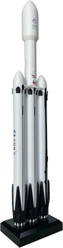 Vista 4 de Space X Falcon Heavy 1/233 Modelo de cohete fundido a troquel