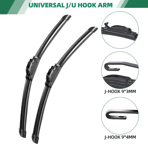 Vista 5 de 3 limpiaparabrisas de fábrica para Jeep Cherokee 2014-2021, repuesto de equipo original para limpiaparabrisas delantero de 26 + 18 pulgadas