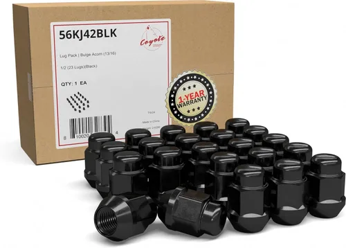 Vista 21 de Wheel Accessories Parts 23 tuercas hexagonales dobles cromadas de 1/2 a 20 hilos de 1.378 in y 1.38 pulgadas de largo, llave hexagonal doble cromada