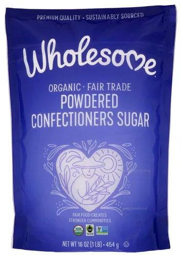 Wholesome Sweeteners - Azúcar en polvo orgánico para confiterías, 1 libra, 2 unidades