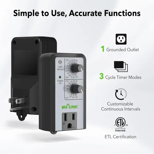 Vista 2 de Century - temporizador de ciclo corto repetido Día/Noche, o 24 horas de funcionamiento