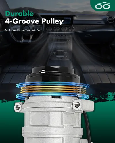 Vista 5 de SCITOO Compresor de CA para Chevrolet Express 1500 5.3L 2006-2014, Compresor de aire acondicionado de enfriamiento rápido para Cadillac Escalade