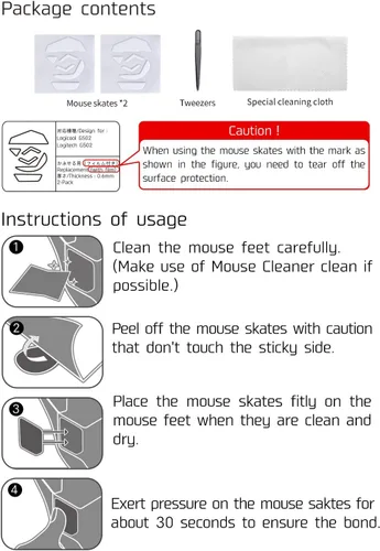 Vista 7 de 2 juegos Hotline Games 3.0 Plus - Patines de ratón con bordes curvos redondeados compatibles con Logitech MX Master 3 para mouse inalámbricos