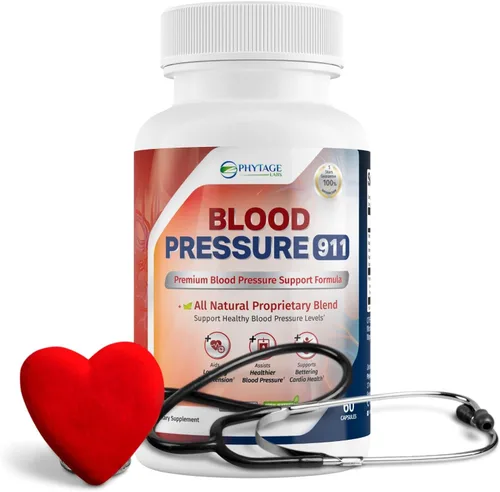 Vista 3 de Suplemento premium para la presión arterial 911 - Píldoras de apoyo para la presión arterial. 60 cápsulas