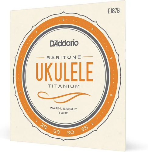Vista 24 de D'Addario Cuerdas de ukelele soprano/concierto, fluorocarbono, EJ99SC, juego de 4 cuerdas, paquete de 1