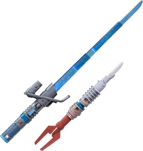 Vista 18 de STAR WARS Set de forja de sables de luz Ultimate Mandalorian Masterworks, sable de luz electrónico oficialmente licenciado, juguetes para niños