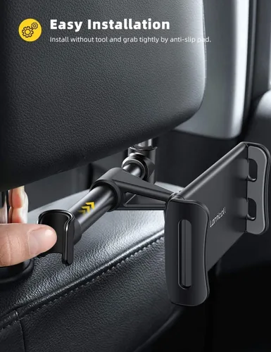 Vista 3 de Lamicall Soporte para reposacabezas de automóvil, soporte para reposacabezas de tableta, soporte compatible con iPad Pro Air Mini, Galaxy Tabs