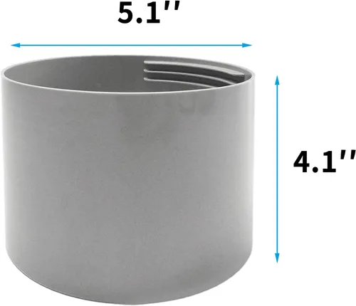 Vista 2 de Acoplador de extensión de manguera de aire acondicionado de 5 pulgadas, acoplamiento de conector de manguera de ventilación de escape de CA