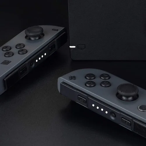 Vista 6 de eXtremeRate Firefly - Kit de afinación LED para Nintendo Switch Joycons Dock NS Joycon SL SR Botones Cinta Flex Cable Indica Power LED - Blanco frío