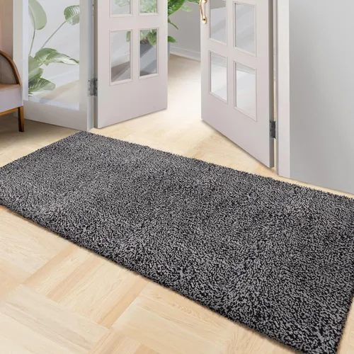Vista 9 de Tapete de microfibra de alta calidad para interiores, tapete lavable de 20 x 30 pulgadas, antideslizante, impermeable, súper absorbente, tapete