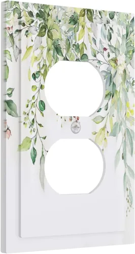 Vista 102 de Cubiertas de Placas de Pared Dúplex Individual con Sol Minimalista Moderno de Palabras Inspiradoras Abstractas Boho, Cubierta de Interruptor de Luz