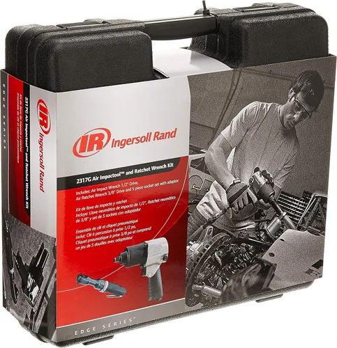 Vista 4 de Ingersoll Rand 2317G Llave de impacto neumática de 1/2" y trinquete neumático de 3/8" Kit de combinación, incluye juego de llaves de vaso de 5