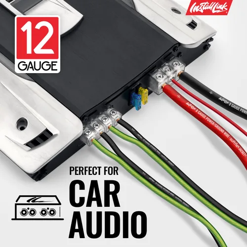 Vista 4 de Install Link Cable de cable de altavoz de calibre 12 AWG (100 pies) estéreo, automóvil o cine en casa, CCA