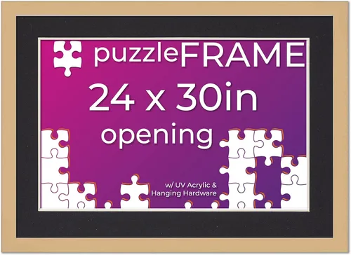 Vista 63 de Poster Palooza Kit de marco de rompecabezas de 11.25 x 38.25 pulgadas. El kit incluye hojas de pegamento para rompecabezas, marco de rompecabezas