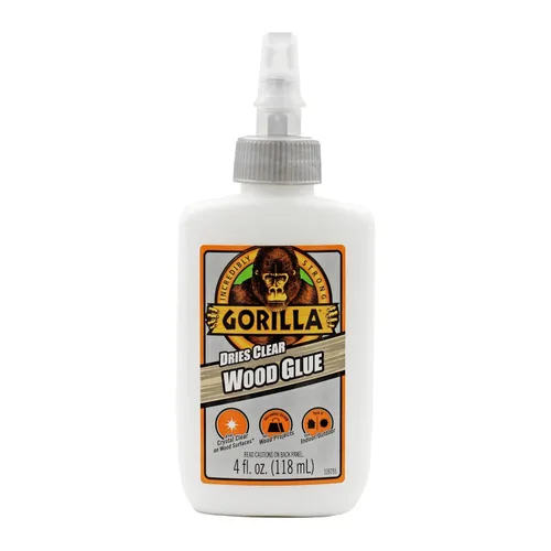 Vista 9 de Gorilla Dries - Pegamento para madera transparente, botella de 4 onzas (paquete de 2), resistente al agua para proyectos y reparaciones