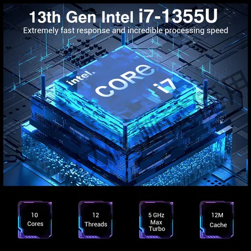 Vista 5 de HP Computadora portátil con pantalla táctil de 17.3 pulgadas, pantalla táctil HD+ de 17.3 pulgadas, Intel 10-Core i7, 16 GB de RAM, SSD de 1 TB