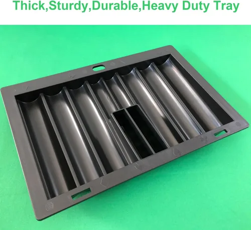 Vista 2 de Yuanhe Poker Chip Tray Holder - Blackjack Casino Poker Mesa Dealer Chips Rack Inserto