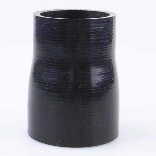 Vista 74 de AC PERFORMANCE ID de 1" a 1/2" (25mm a 13mm) Manguera de silicona recta reductora de 3 capas reforzada negra, 3" de longitud