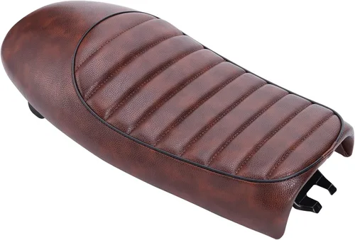 Vista 2 de DREAMIZER Asiento de motocicleta vintage Cafe Racer con montículo largo retro, compatible con Honda CB350 CB500 CB750 CX500 CL70 Nighthawk 650 bronce