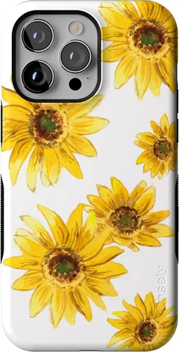 Vista 29 de Casely - Funda para iPhone 14 Pro Max, flores pintadas, Frida Kahlo Floral Girly, compatible con MagSafe