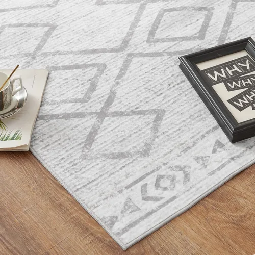 Vista 33 de jinchan Alfombra marroquí de pasillo 2x6 - Alfombra de pasillo lavable a máquina para cocina, alfombra moderna geométrica suave de pelo bajo