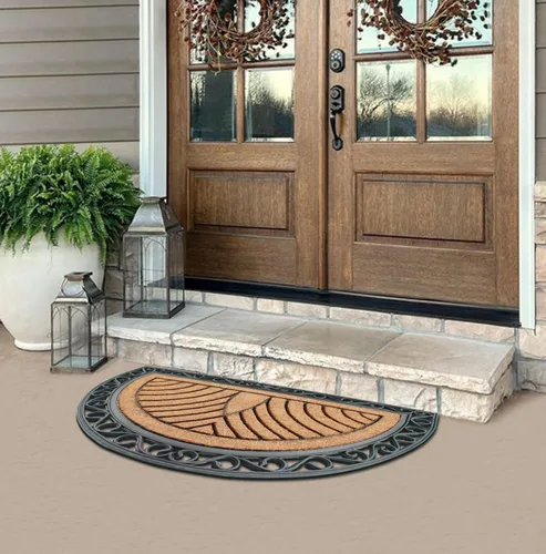 Vista 7 de A1HC Tapete para Puerta de Fibra de Coco Natural y Caucho, 30"x48" – Grueso, Duradero, Resistente, Anti-Desprendimiento, Resistente a la Medio