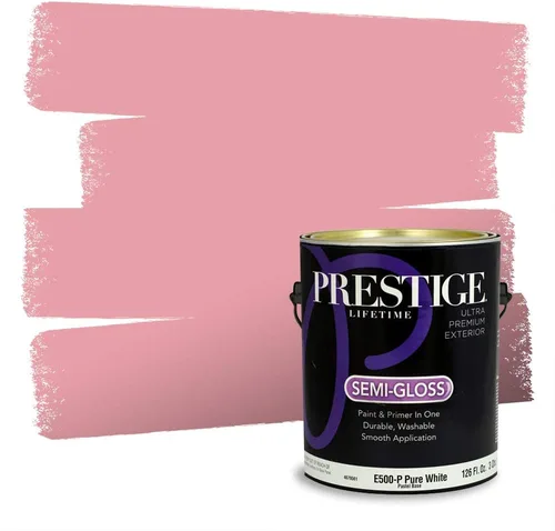 Vista 275 de Prestige Paints Pintura exterior e imprimación en uno, 1 galón, plano, coincidencia comparable de Valspar* Amber Rose*