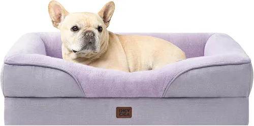 Vista 49 de EHEYCIGA Cama de espuma viscoelástica XL para perros de tamaño extra grande, sofá ortopédico extragrande para perros con lados y forro impermeable